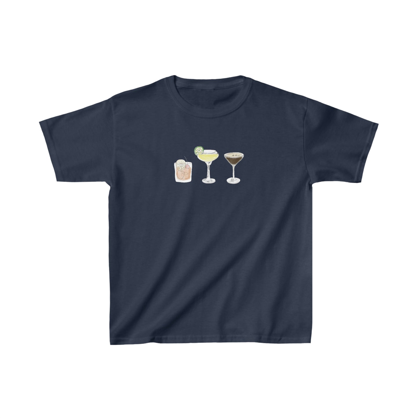 Cocktails Please! Boxy Fit Baby Tee