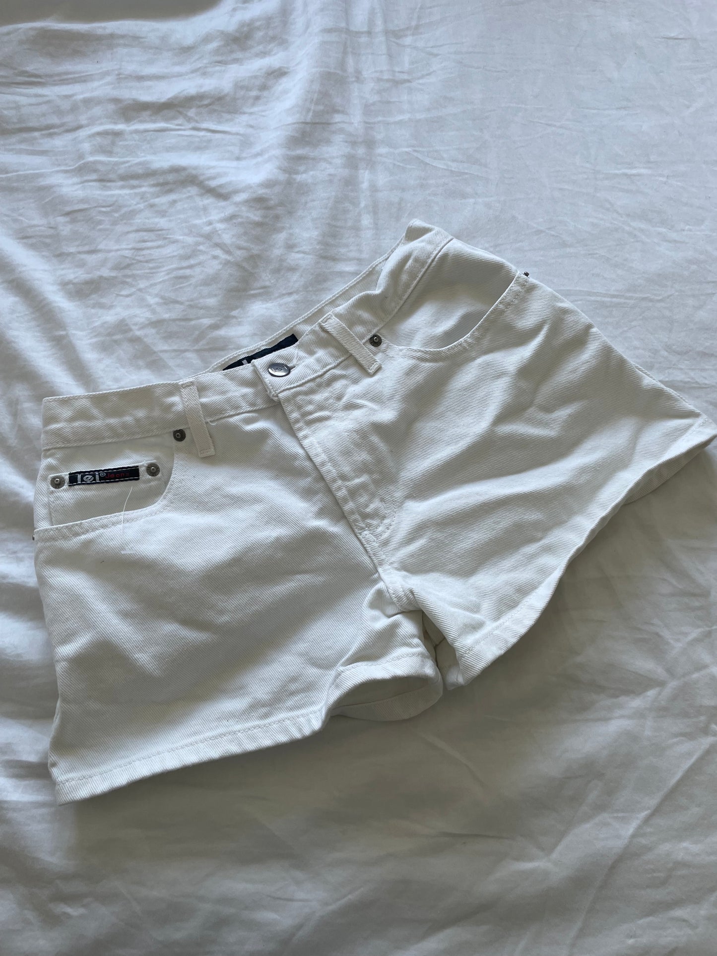 White LEI shorts