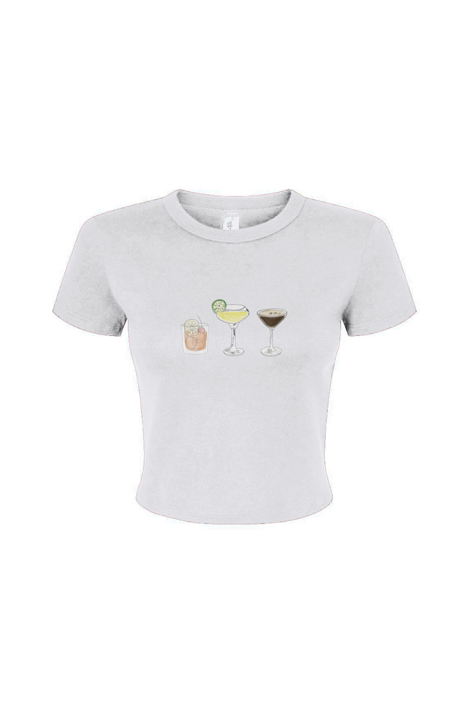 Cocktails Please! Fitted Baby Tee