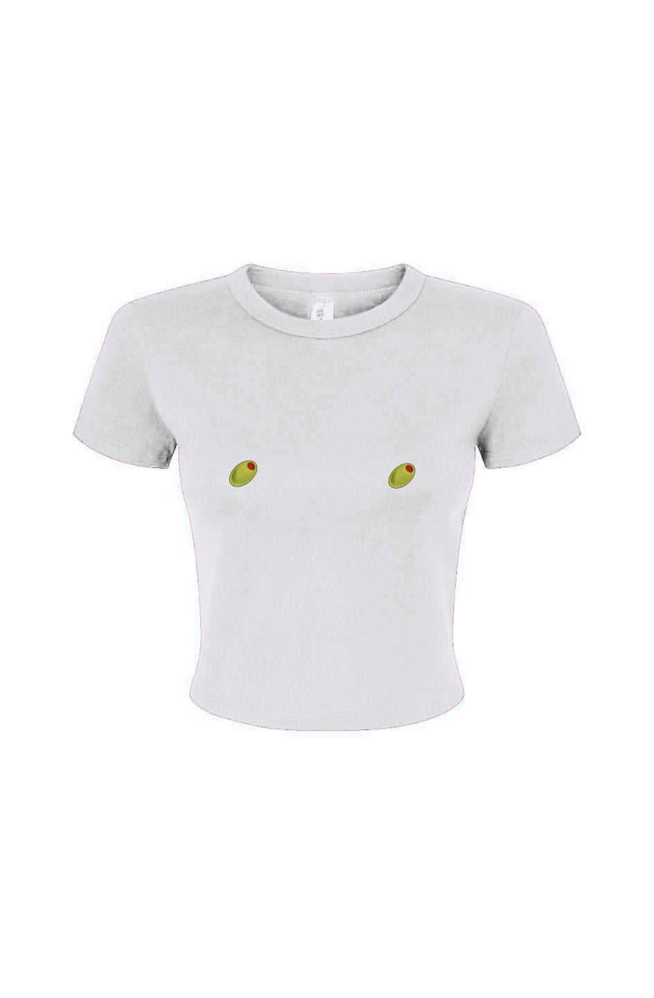 Olive Nips Fitted Baby Tee