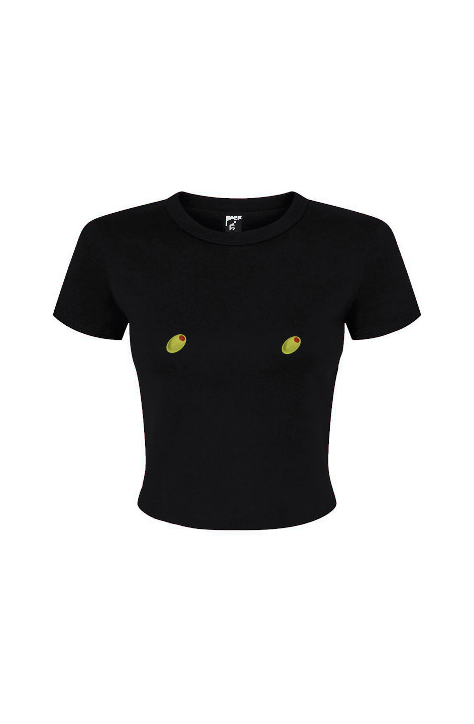 Olive Nips Fitted Baby Tee