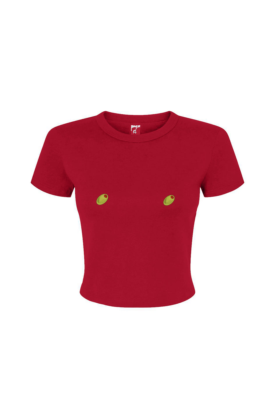 Olive Nips Fitted Baby Tee