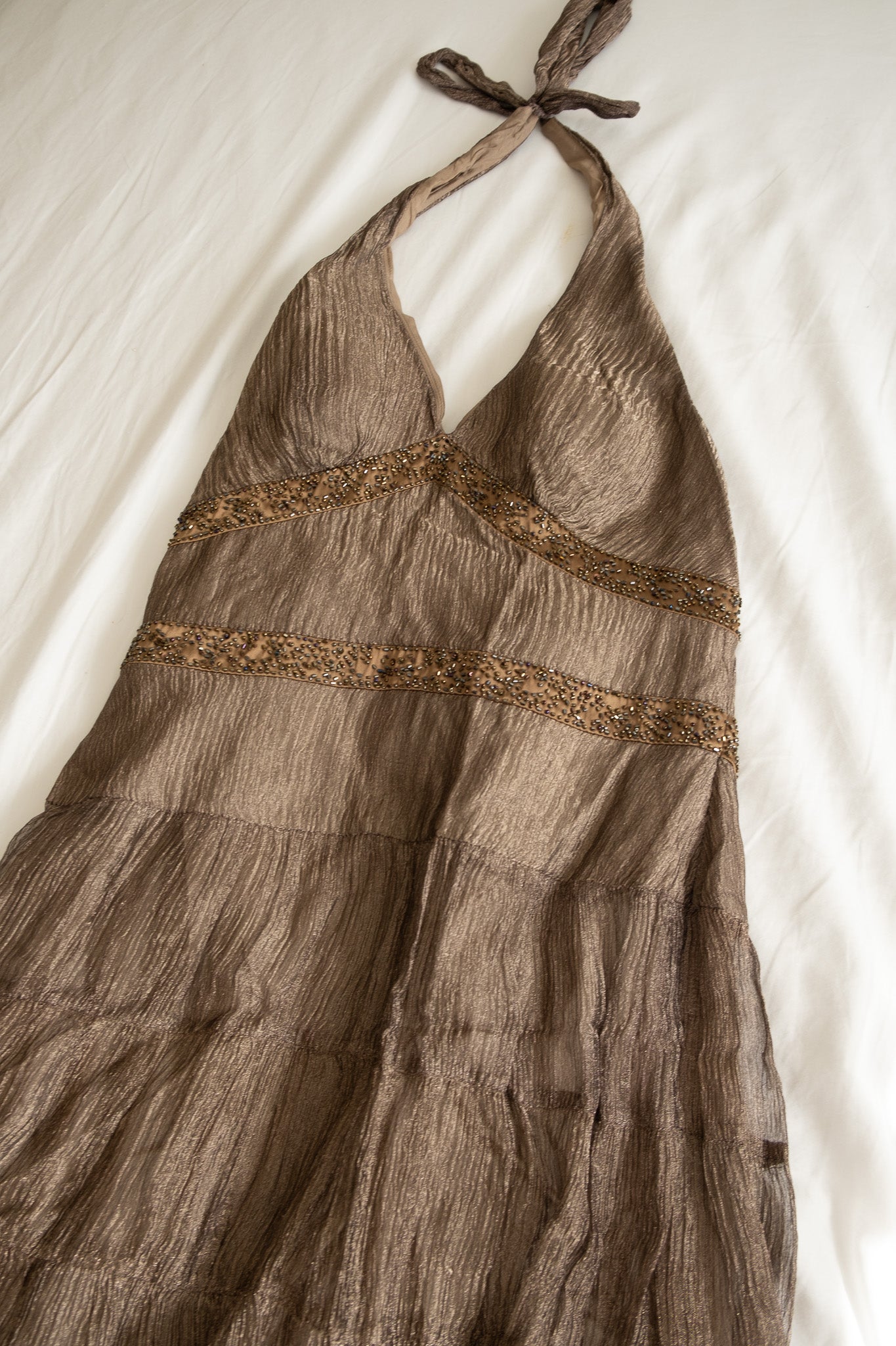 Cache maxi halter dress