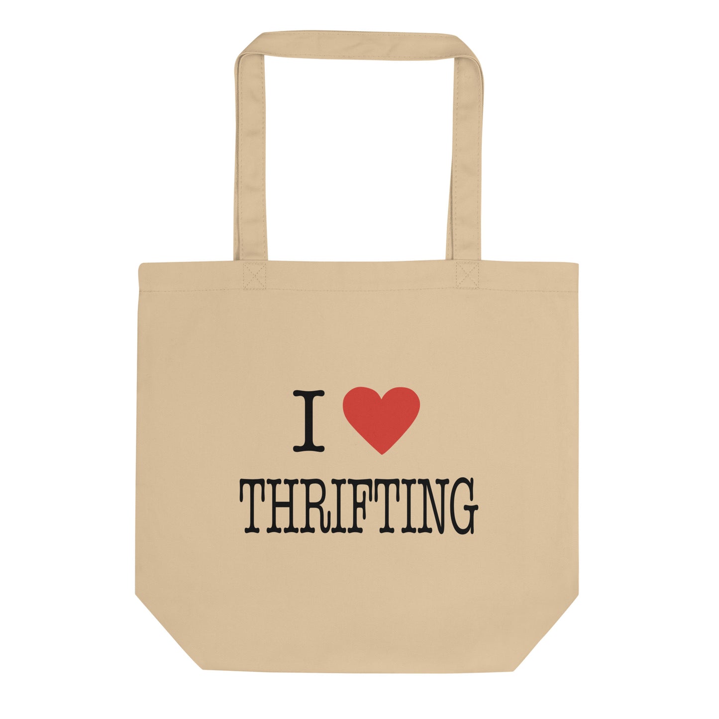 I 'heart' THRIFTING tote bag