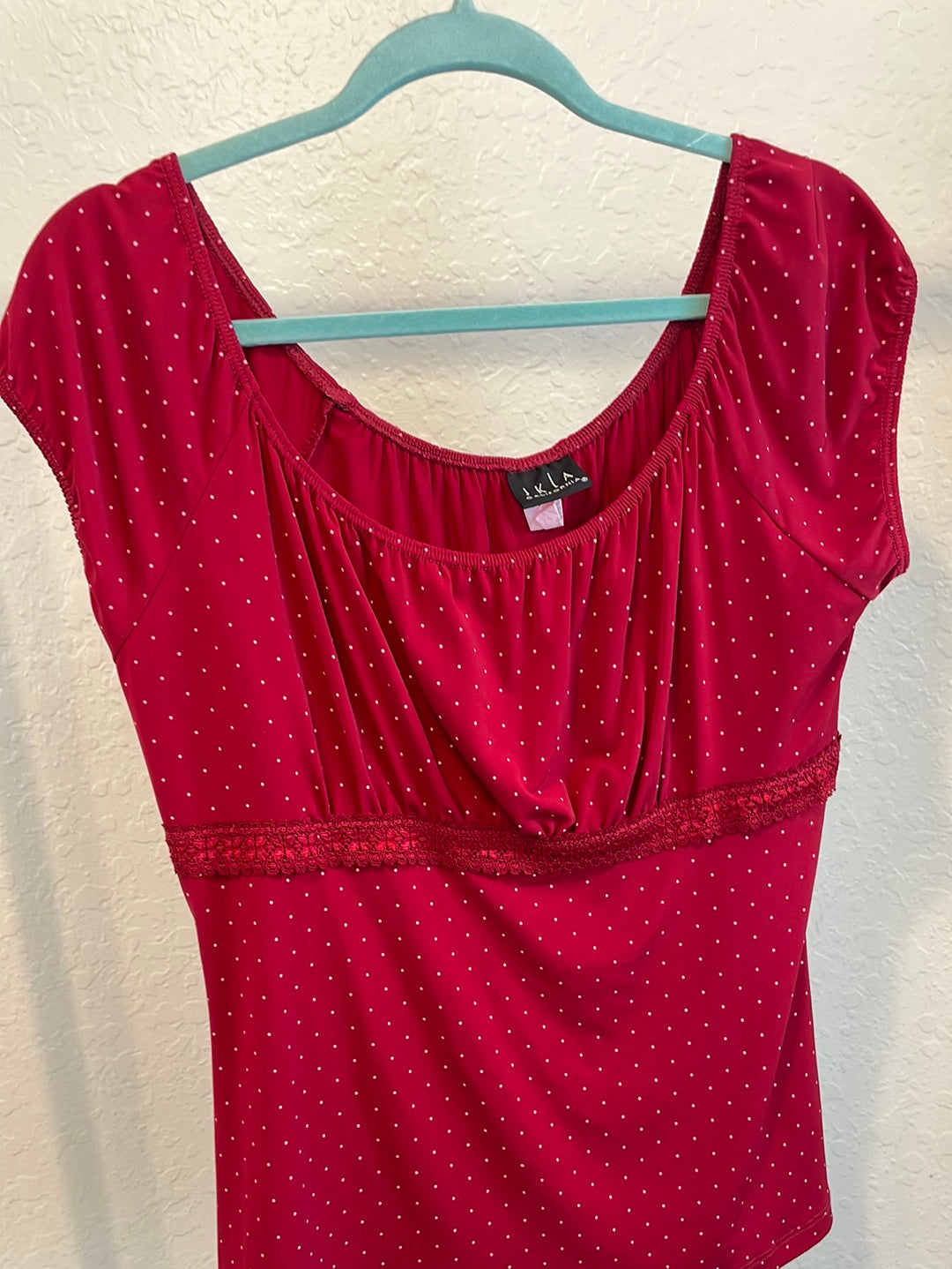 Polka dot milkmaid top