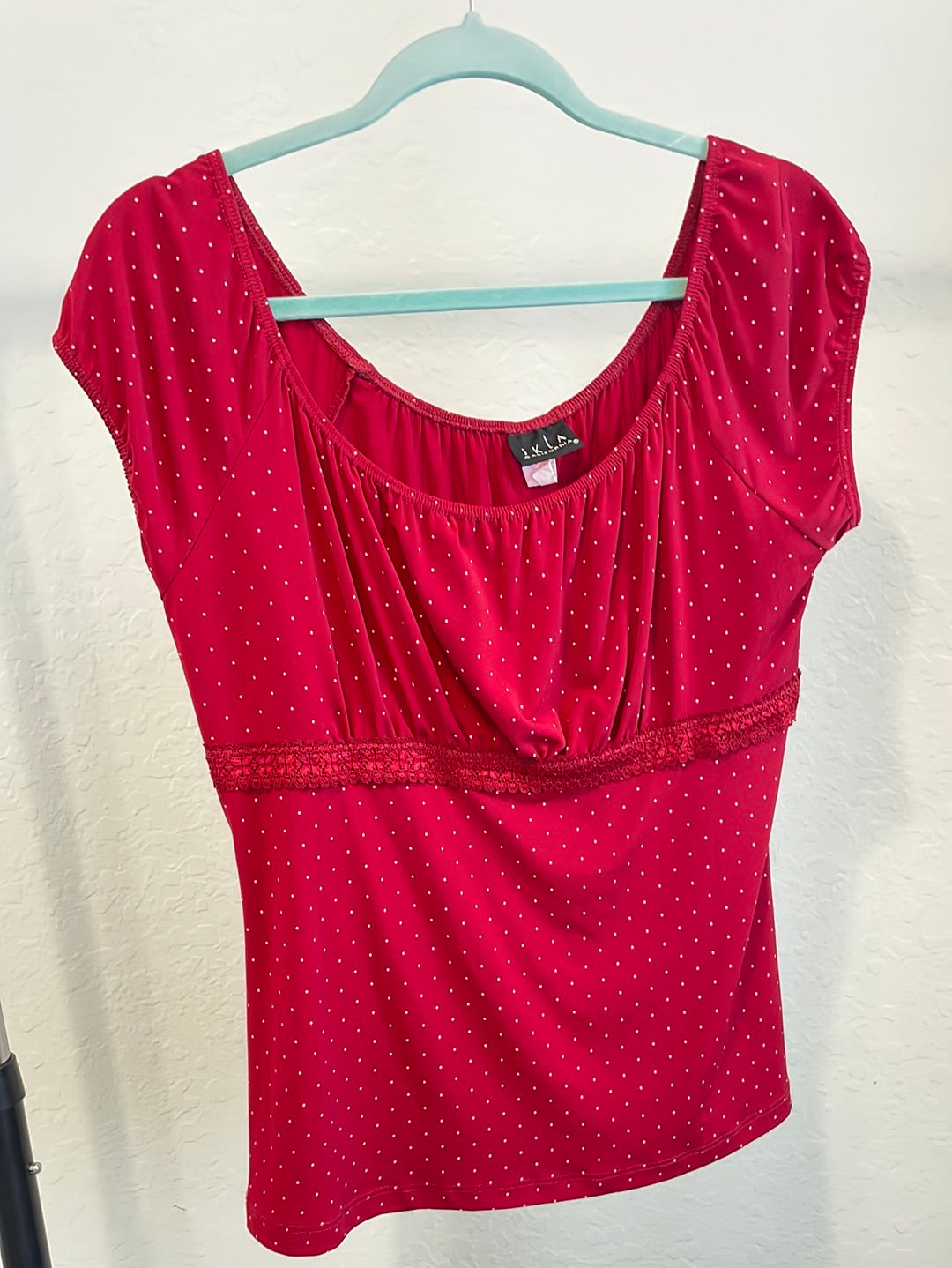 Polka dot milkmaid top