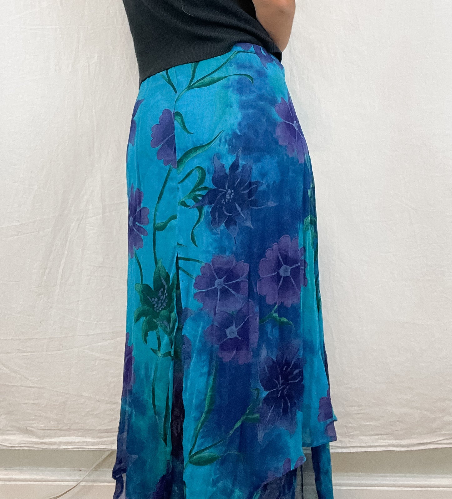 Floral maxi skirt