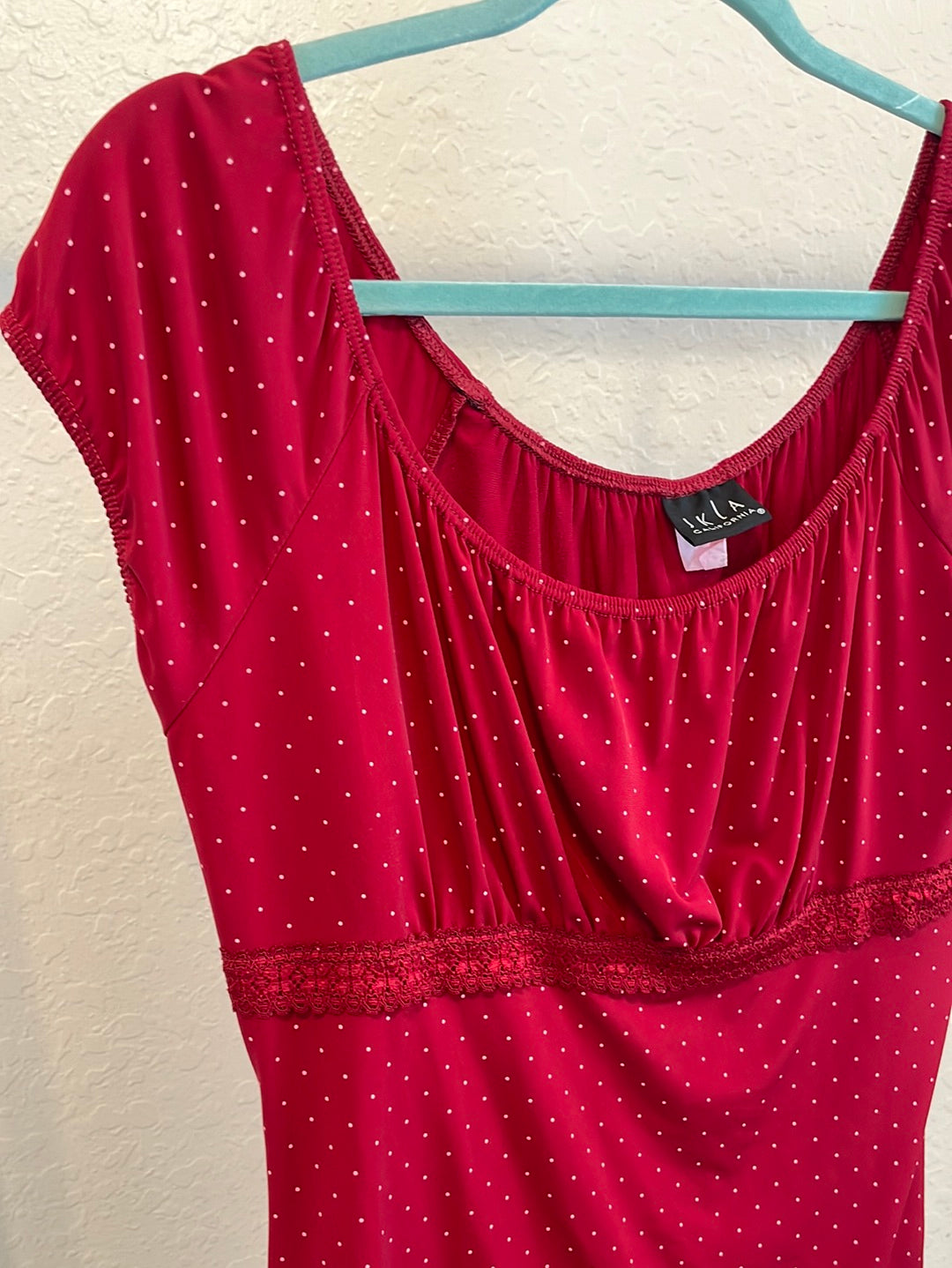 Polka dot milkmaid top
