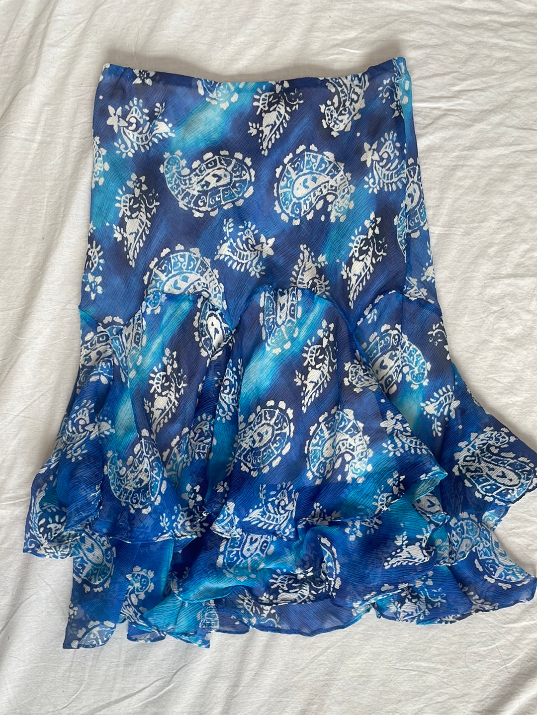 RL paisley midi skirt