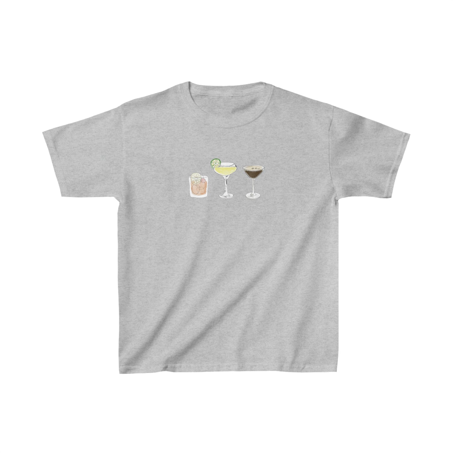 Cocktails Please! Boxy Fit Baby Tee