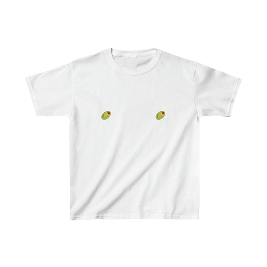 Olive Nips Boxy Fitted Baby Tee
