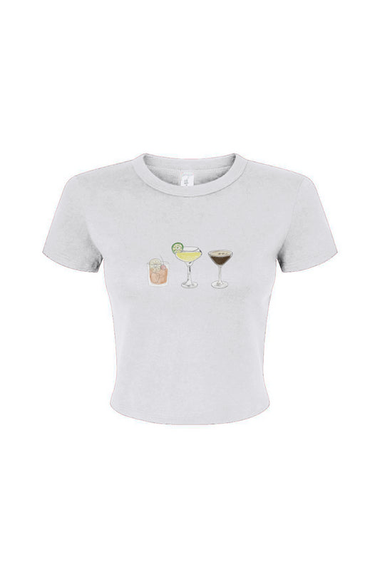 Cocktails Please! Fitted Baby Tee