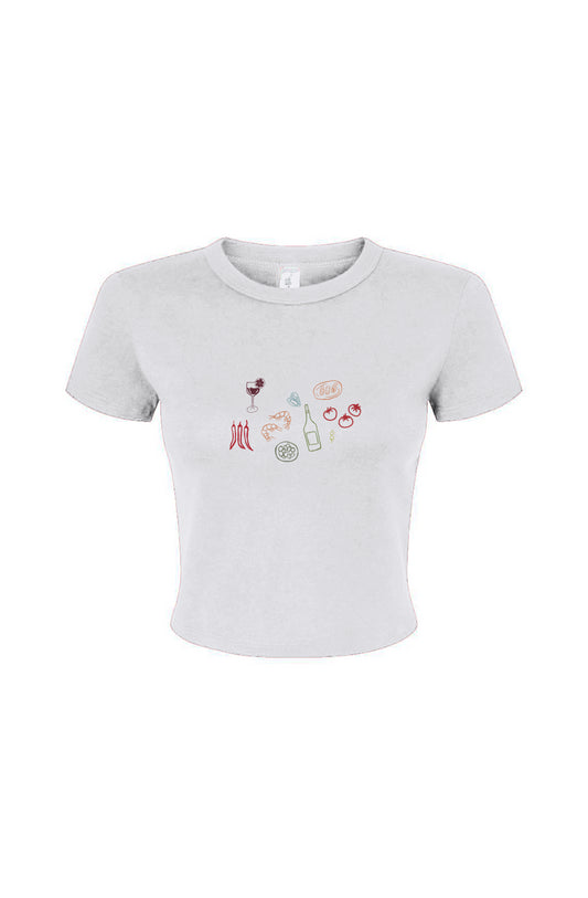 Dinner Party Fitted Baby Tee