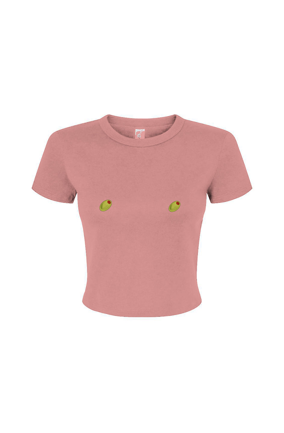 Olive Nips Fitted Baby Tee
