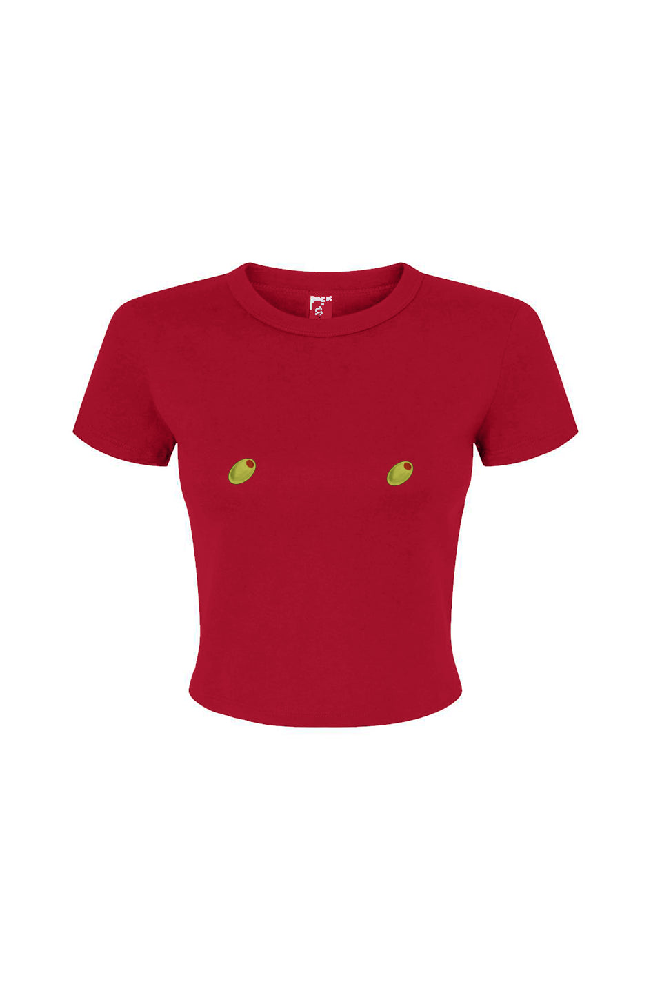 Olive Nips Fitted Baby Tee