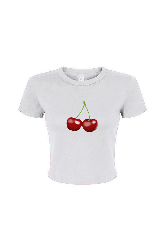 Cherry Fitted Baby Tee