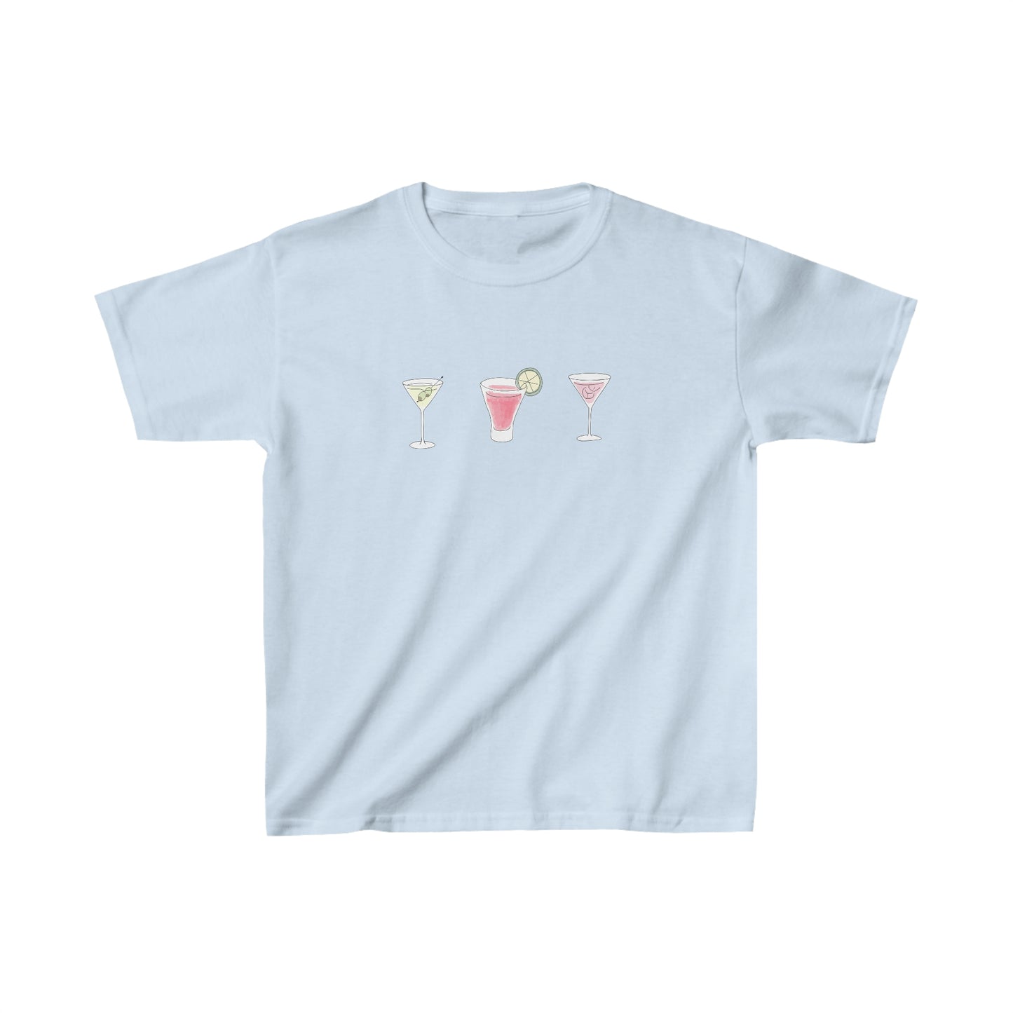 Cocktails Boxy Fit Baby Tee