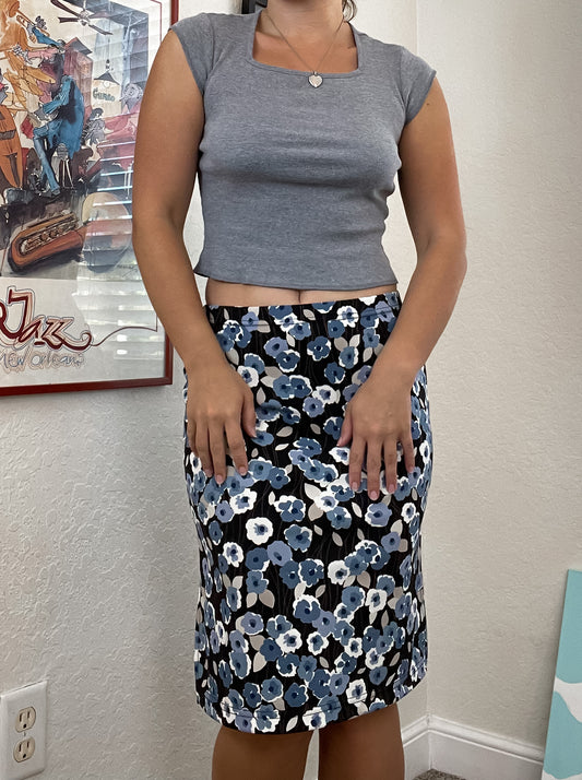 90s a byer floral midi skirt