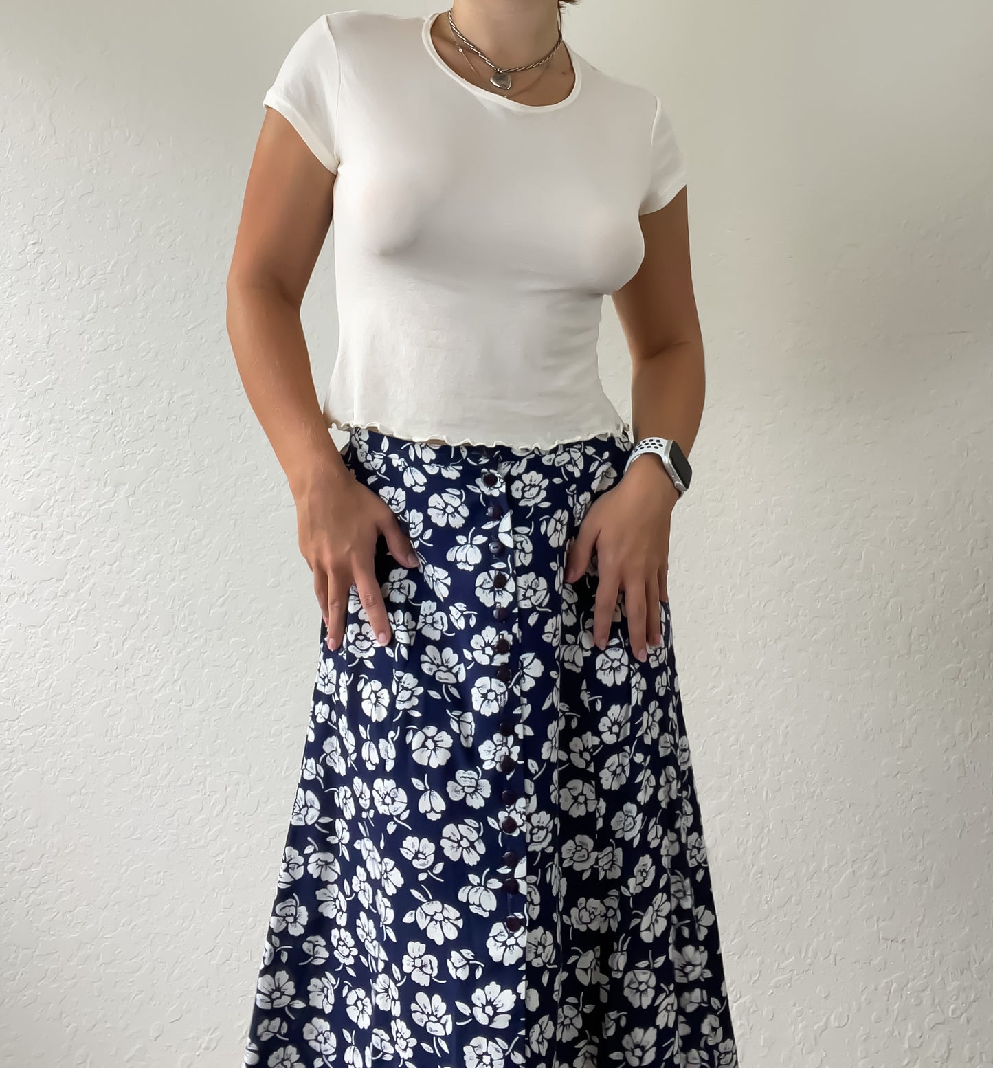 90s Hawaiian maxi skirt