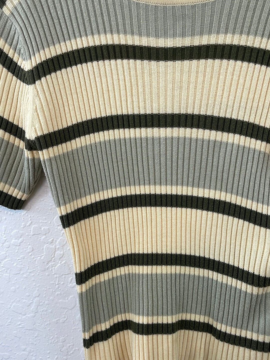 Striped ribbed top
