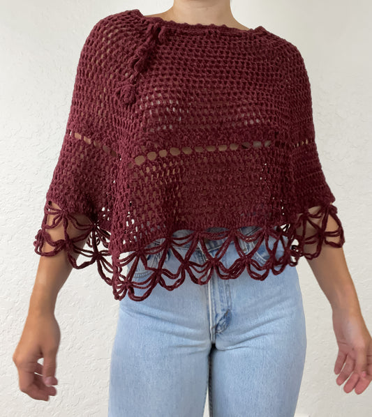 Crochet poncho