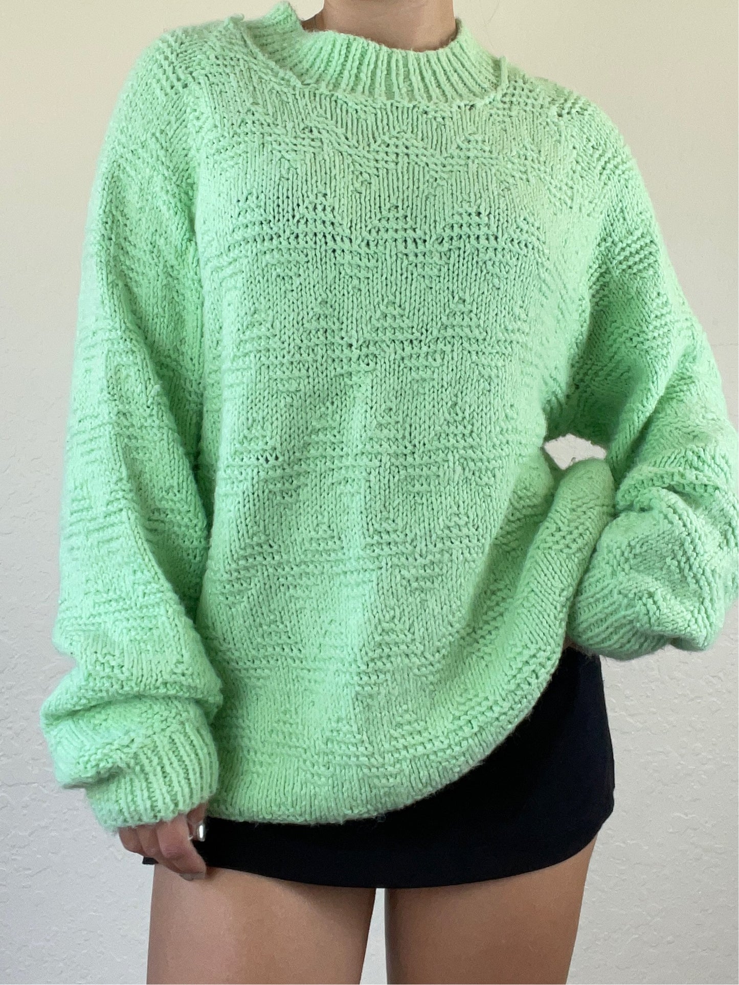 Mint chunky sweater