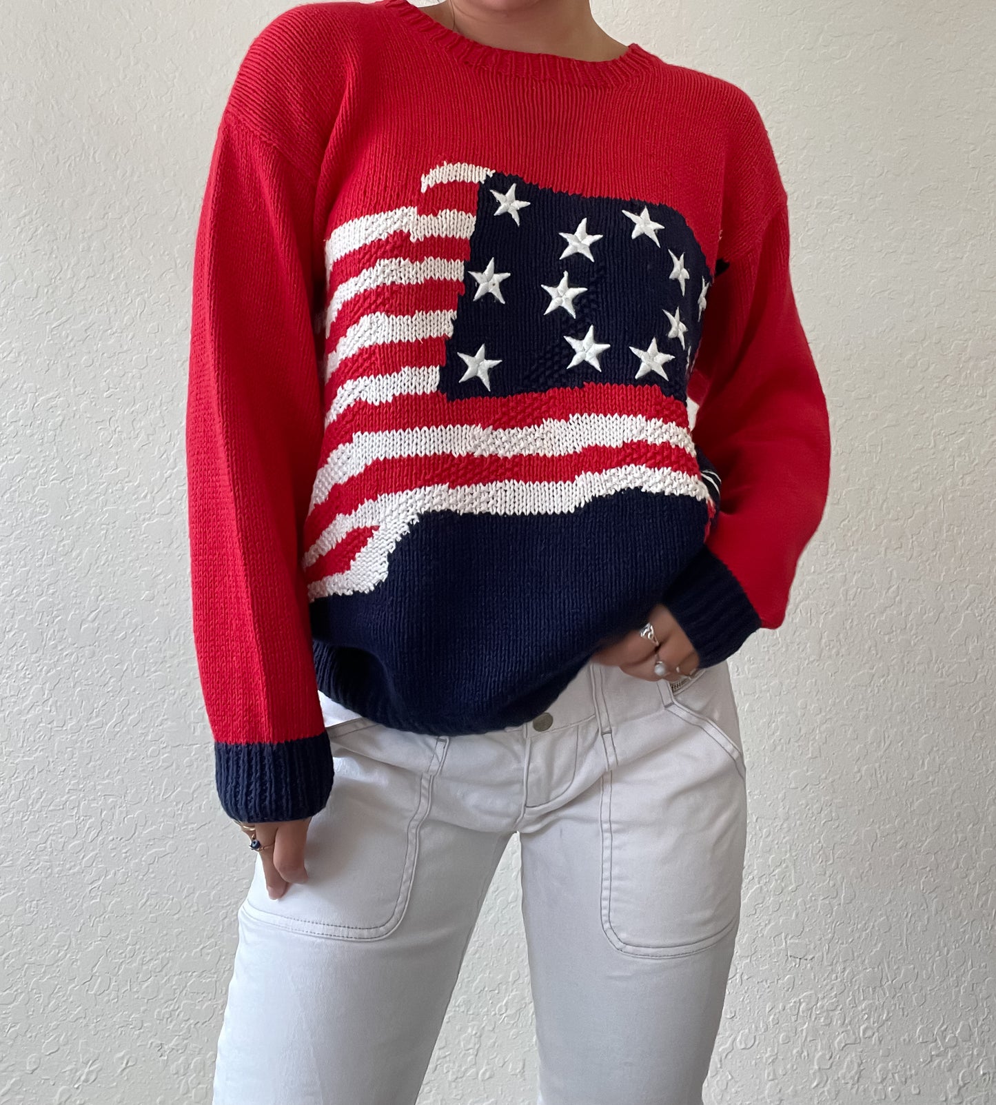 Hand knit sweater