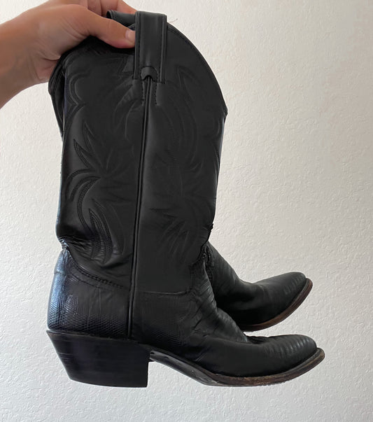 Black Cowboy boots